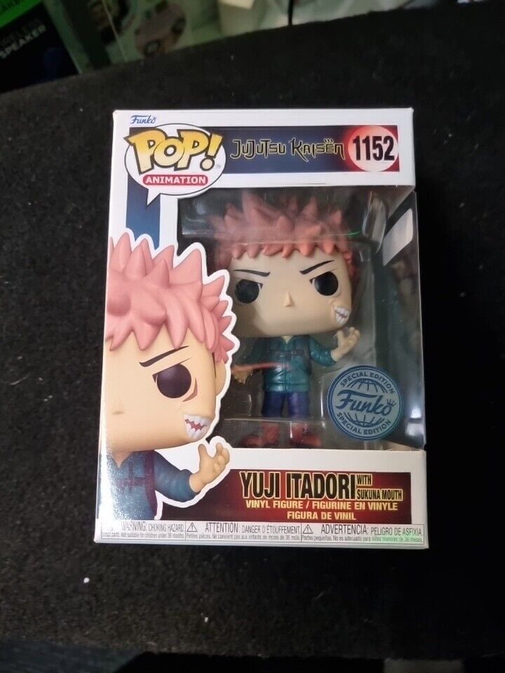 Funko Pop! Jujutsu Kaisen #1152 Yuji Itadori with Sukuna Mouth Vinyl Figure