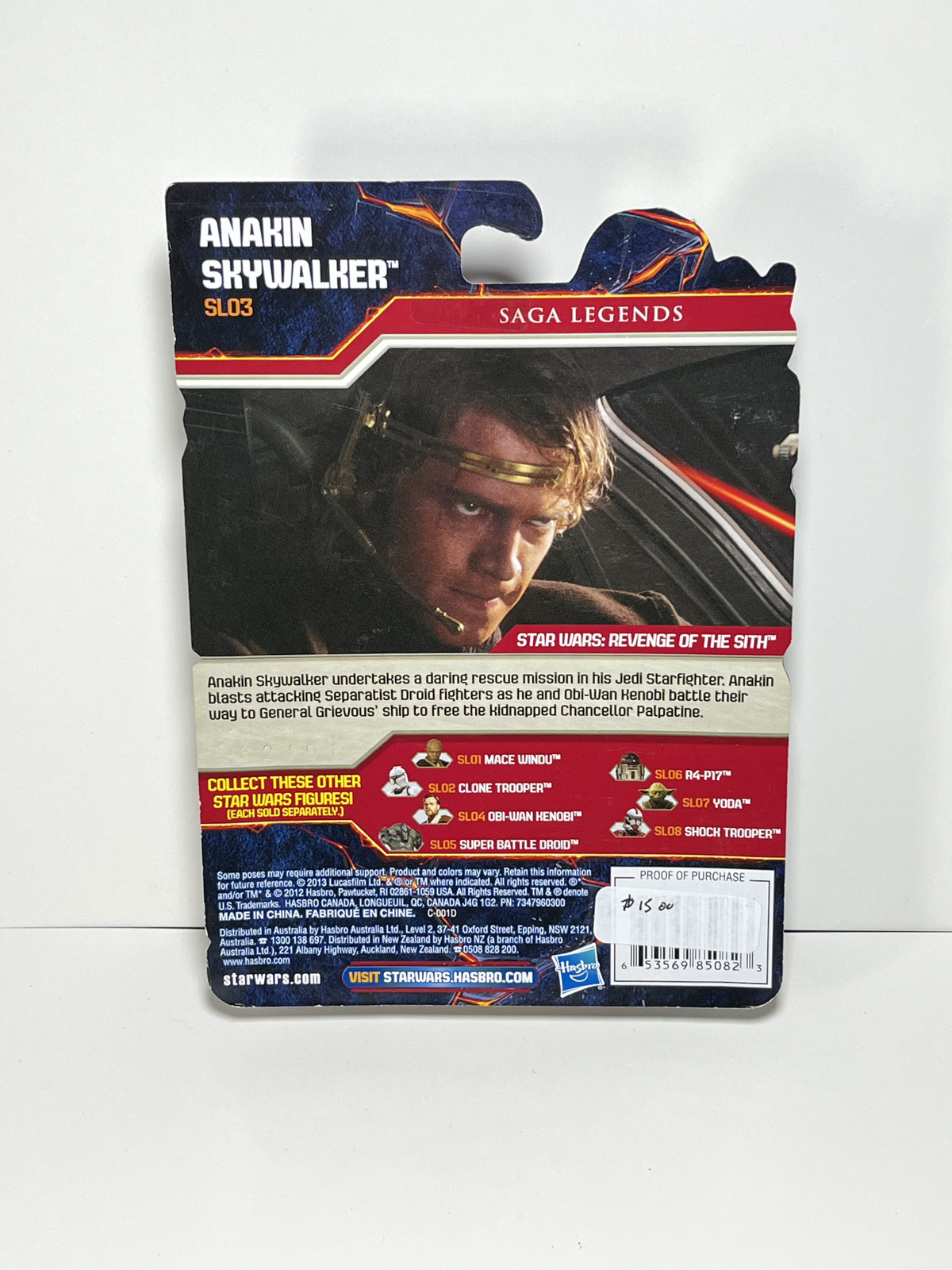 Anakin Skywalker STAR WARS Saga Legends 3.75 Action Figure SL03