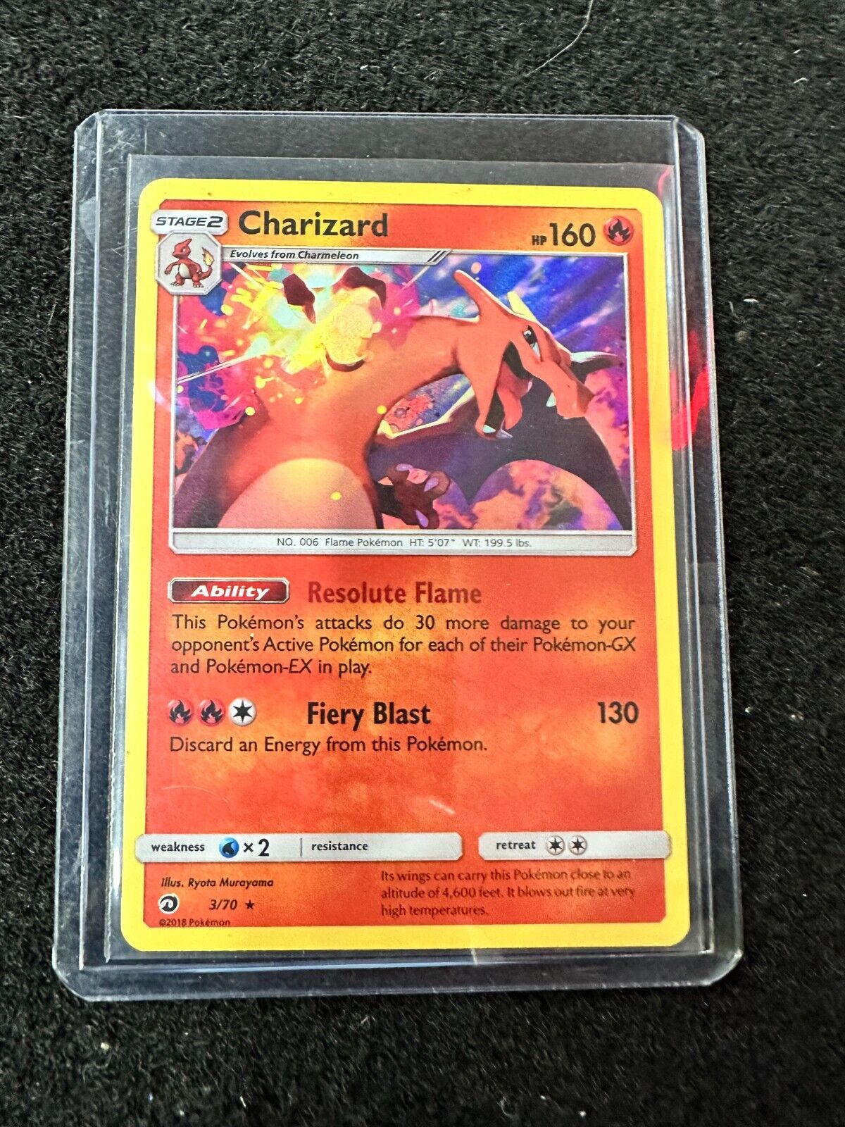 Pokemon Charizard Fiery Blast 160hp