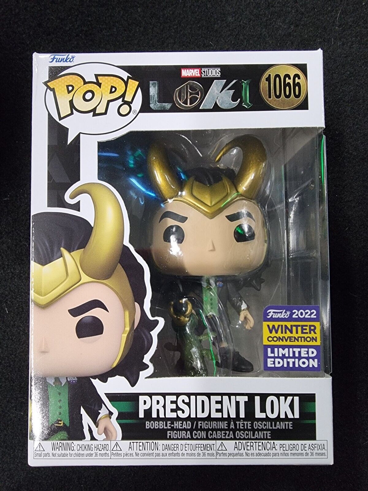 Funko POP! Marvel Loki: President Loki #1066 2022 Winter Con Limited Edition