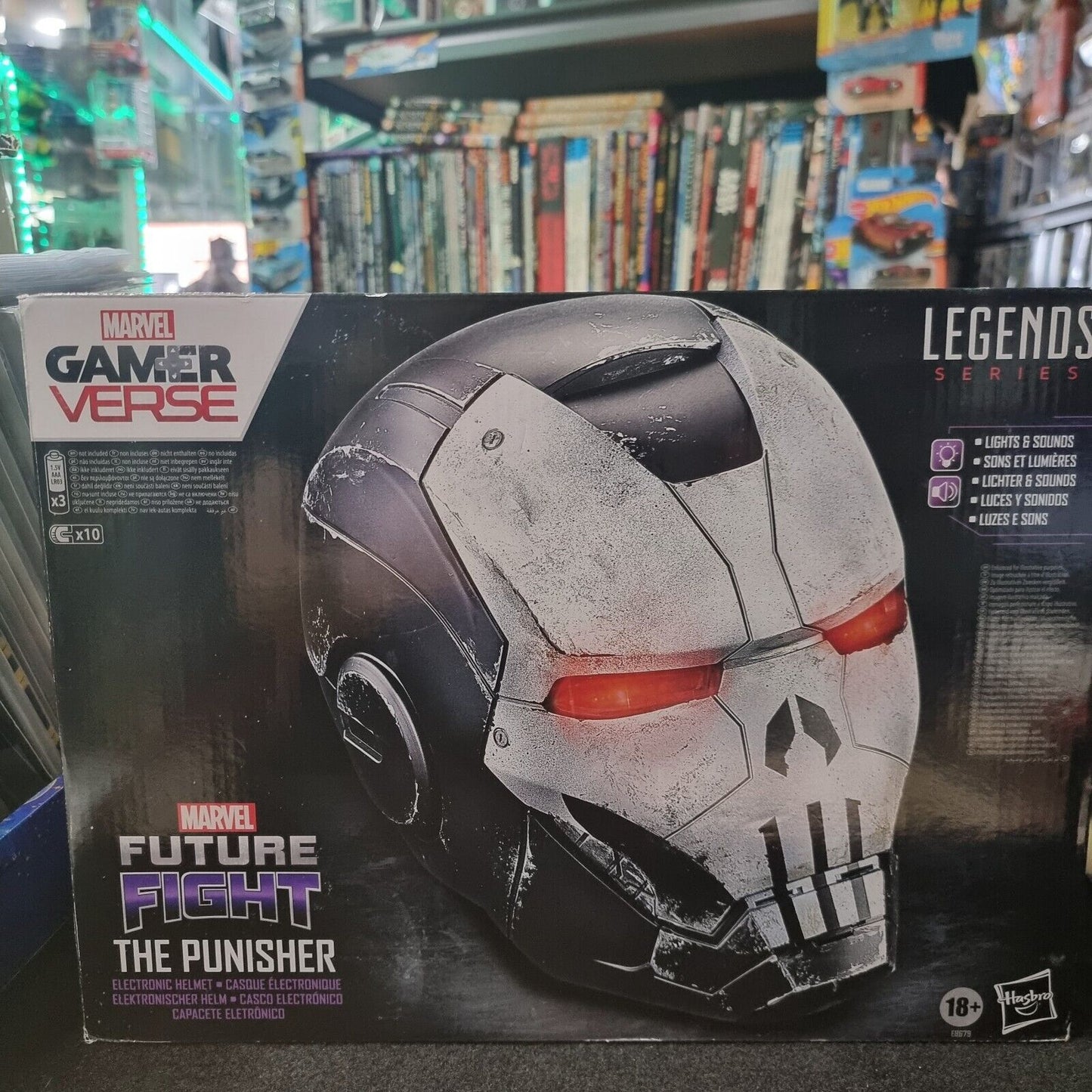 GamerVerse Marvel Legends Series Future Fight Punisher Helmet Iron Man