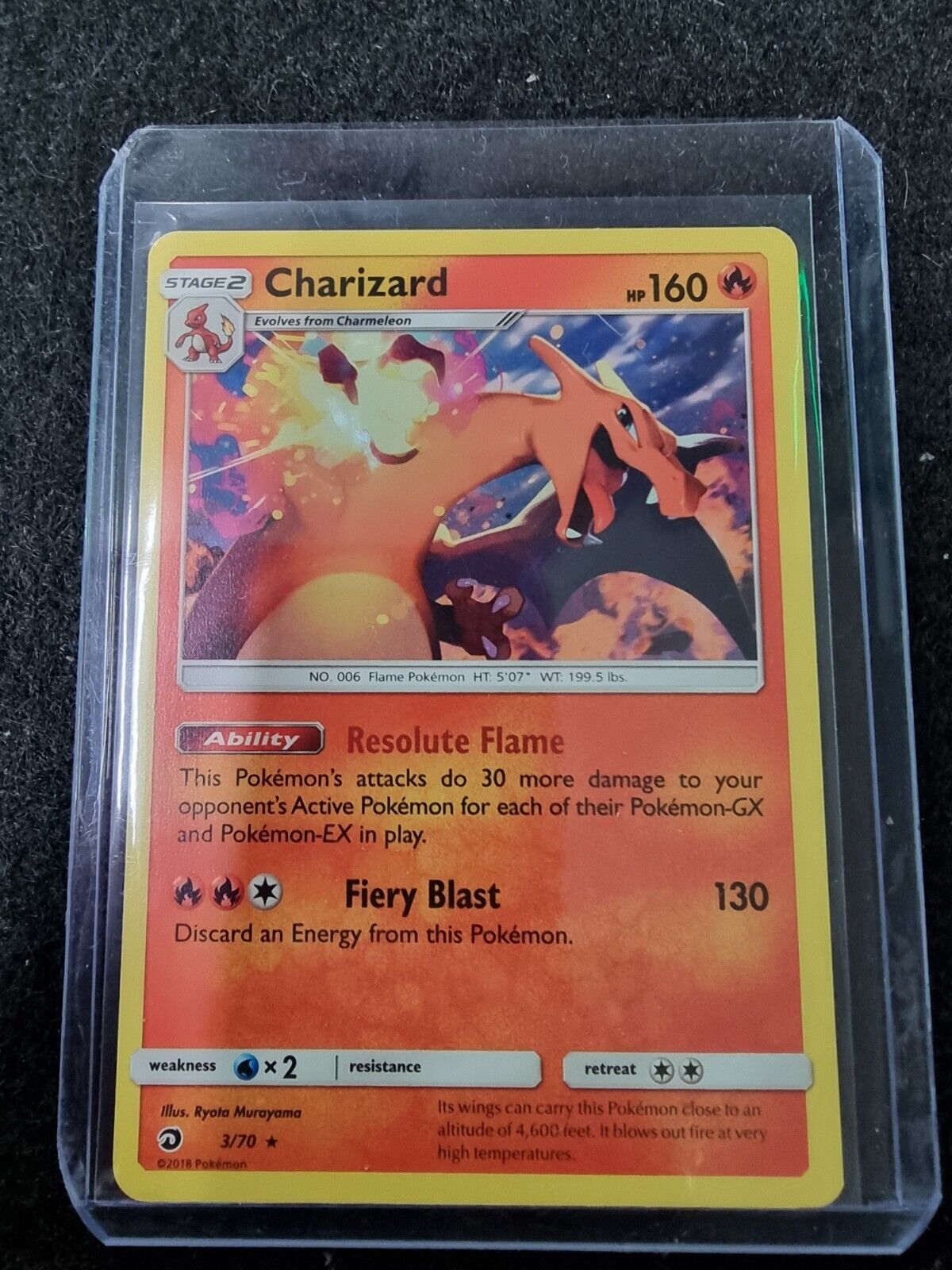 Charizard 3/70 Non Holo Rare (Theme Deck Exclusive) Dragon Majesty Pokemon Card