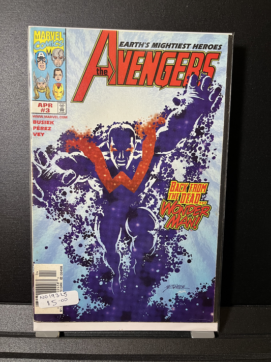 THE AVENGERS #3 Wonder Man Returns! Marvel Comics 1998