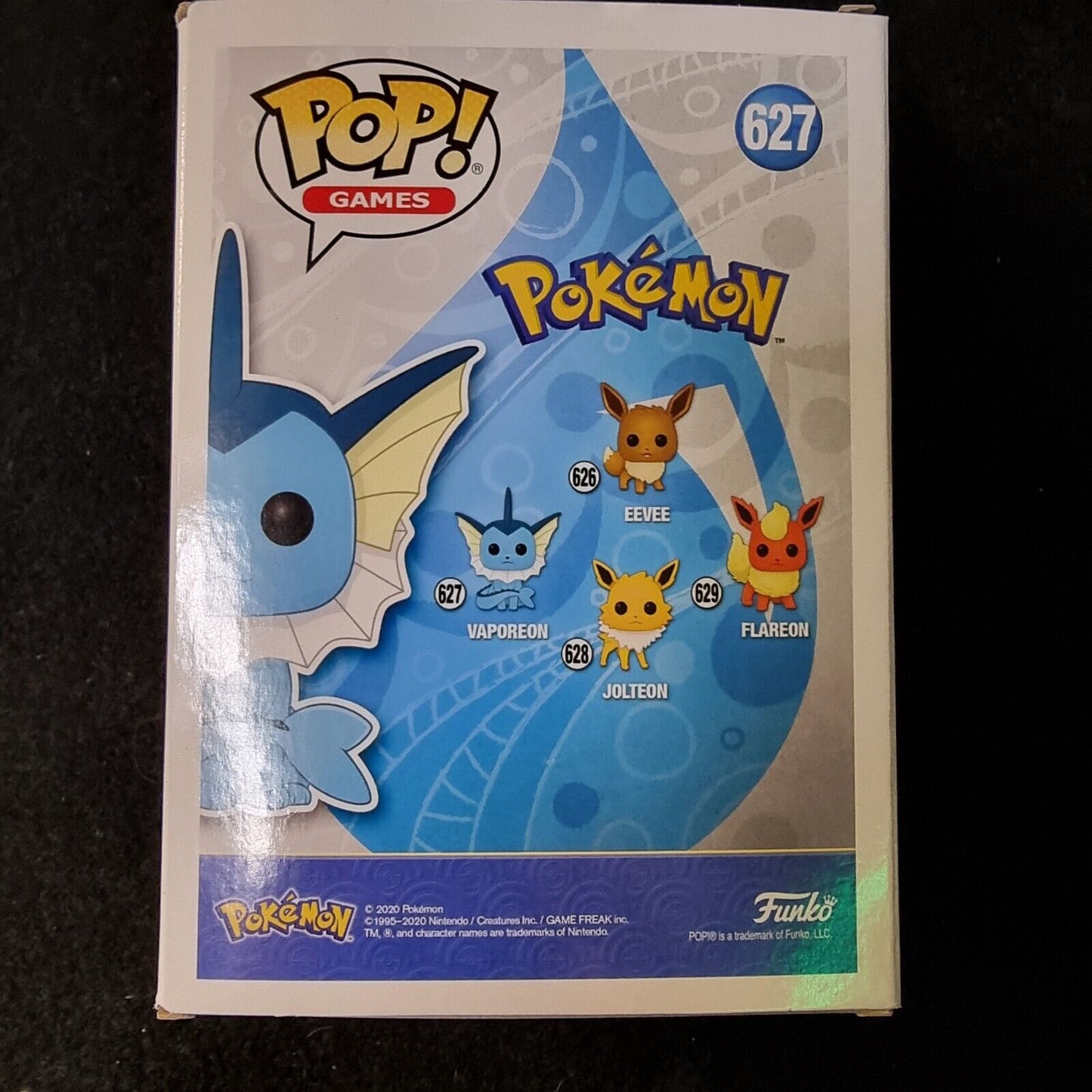 Funko 2021 Pokemon Diamond Vaporeon Pop