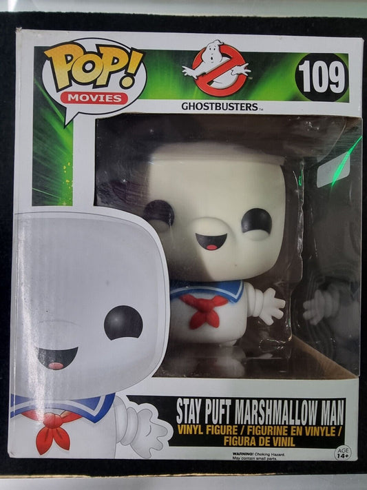 Ghostbusters Stay Puft Marshmallow Man #109 Funko Pop Vinyl figure BNIB SDCC 6"