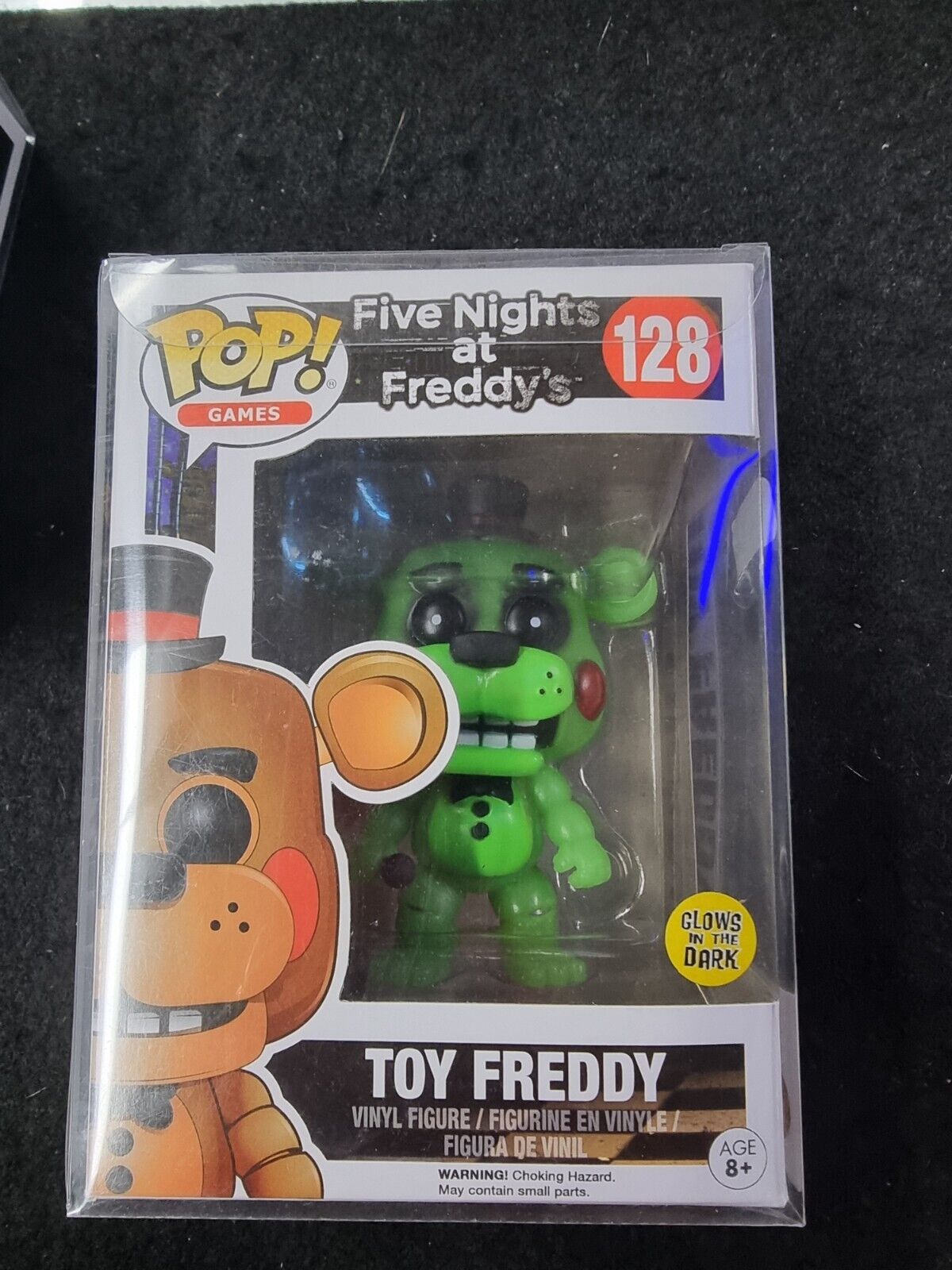 Five Nights At Freddy's Toy Freddy GLOW Dark FNAF Funko Pop Vinyl Mint Rare #128