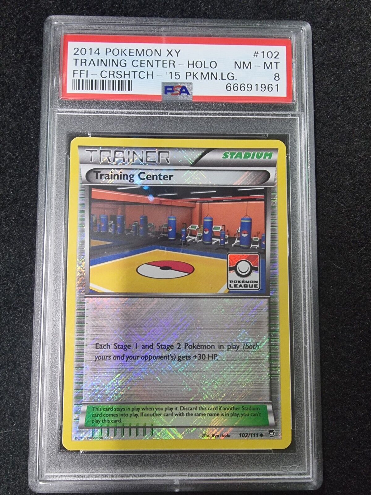 Training Center - Pokémon League Reverse Holo 102/111 Pokémon Card PSA NM MT 8