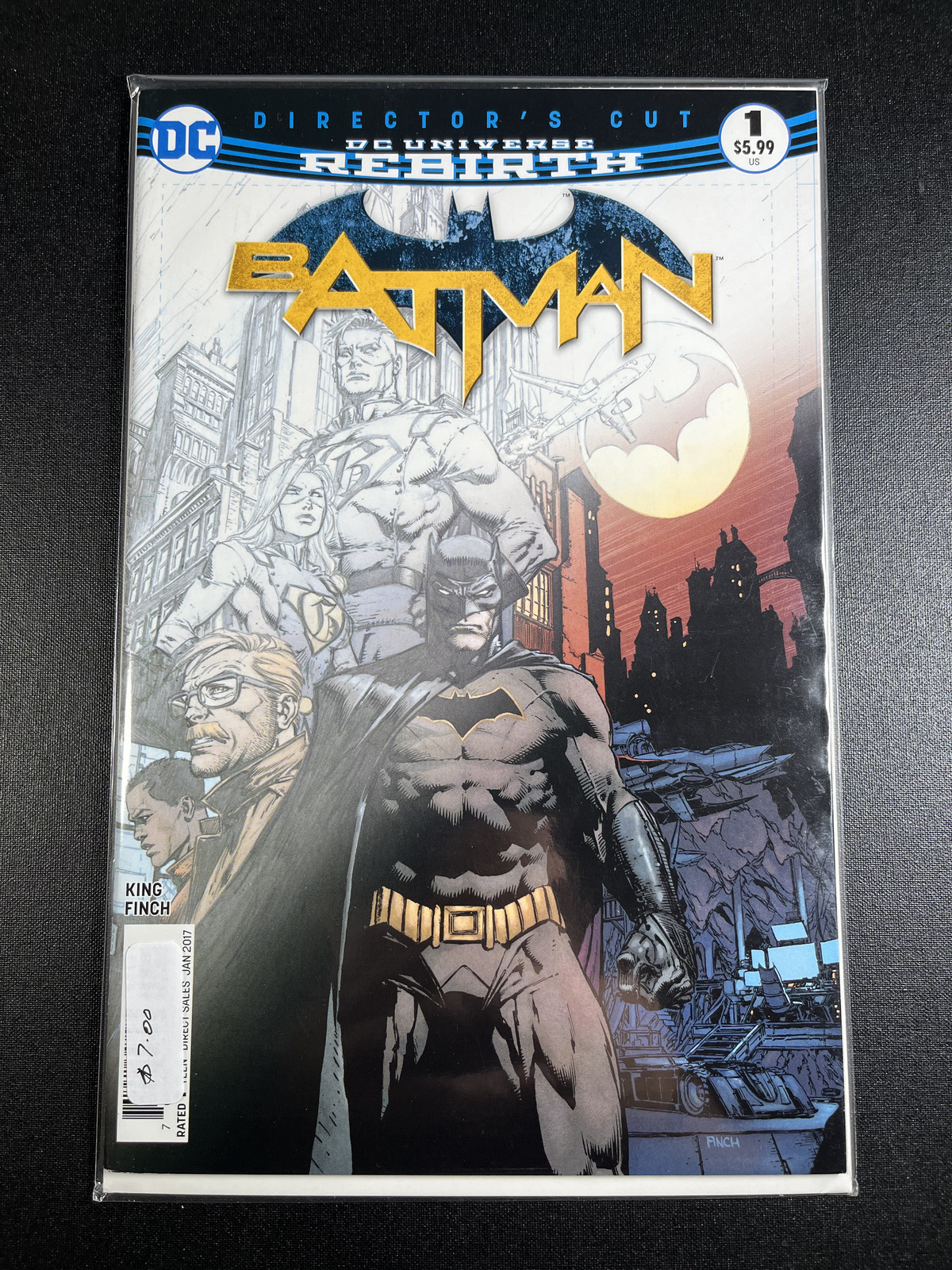 Batman #1 Directors cut Rebirth First Print DC Comics (2016) Gotham Girl