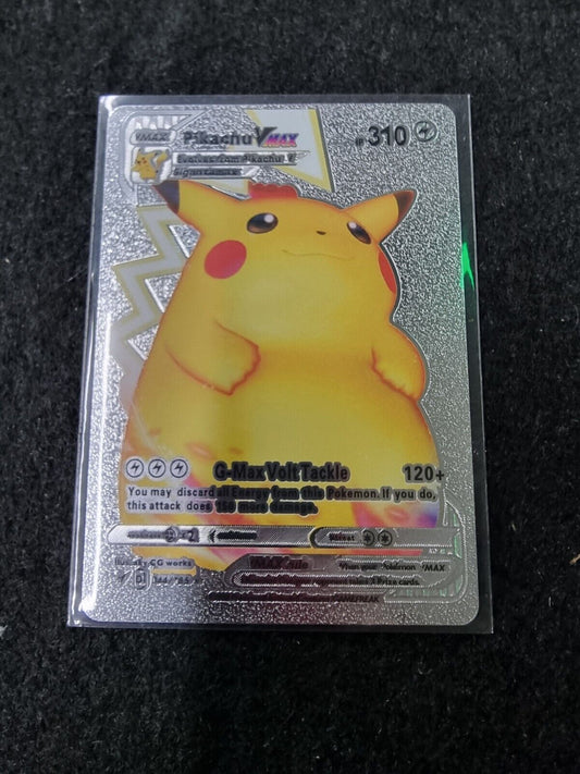 Pikachu Vmax 044/185 Silver Foil Fan Art Pokemon Card