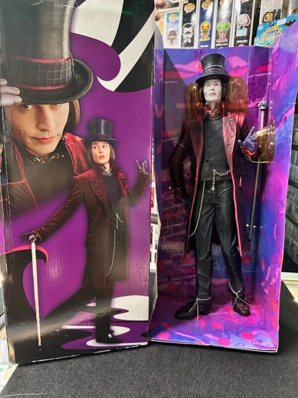 1/4 NECA Charlie And The Chocolate Factory Willy Wonka Johnny Depp Figure