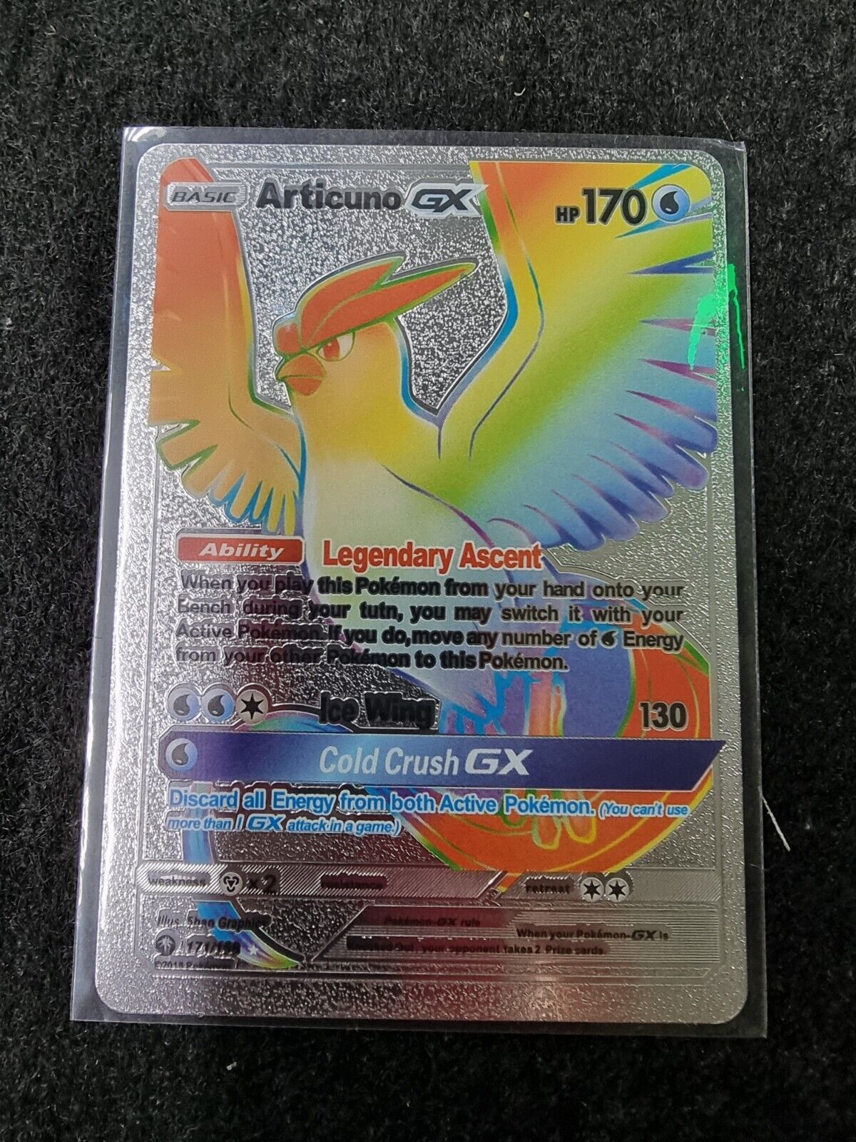 Articuno GX - Silver Foil Fan Art Card