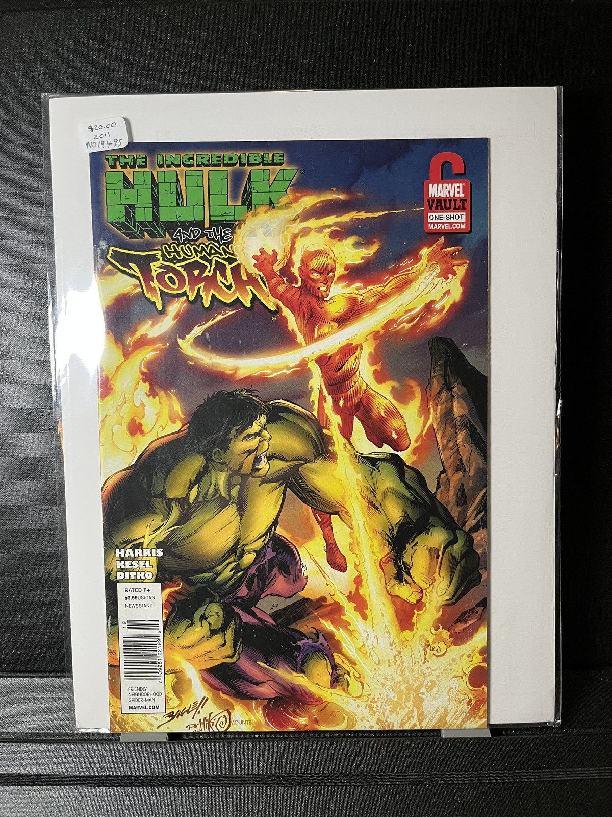 THE INCREDIBLE HULK AND THE HUMAN TORCH FROM THE MARVEL VAULT ONE SHOT #1 