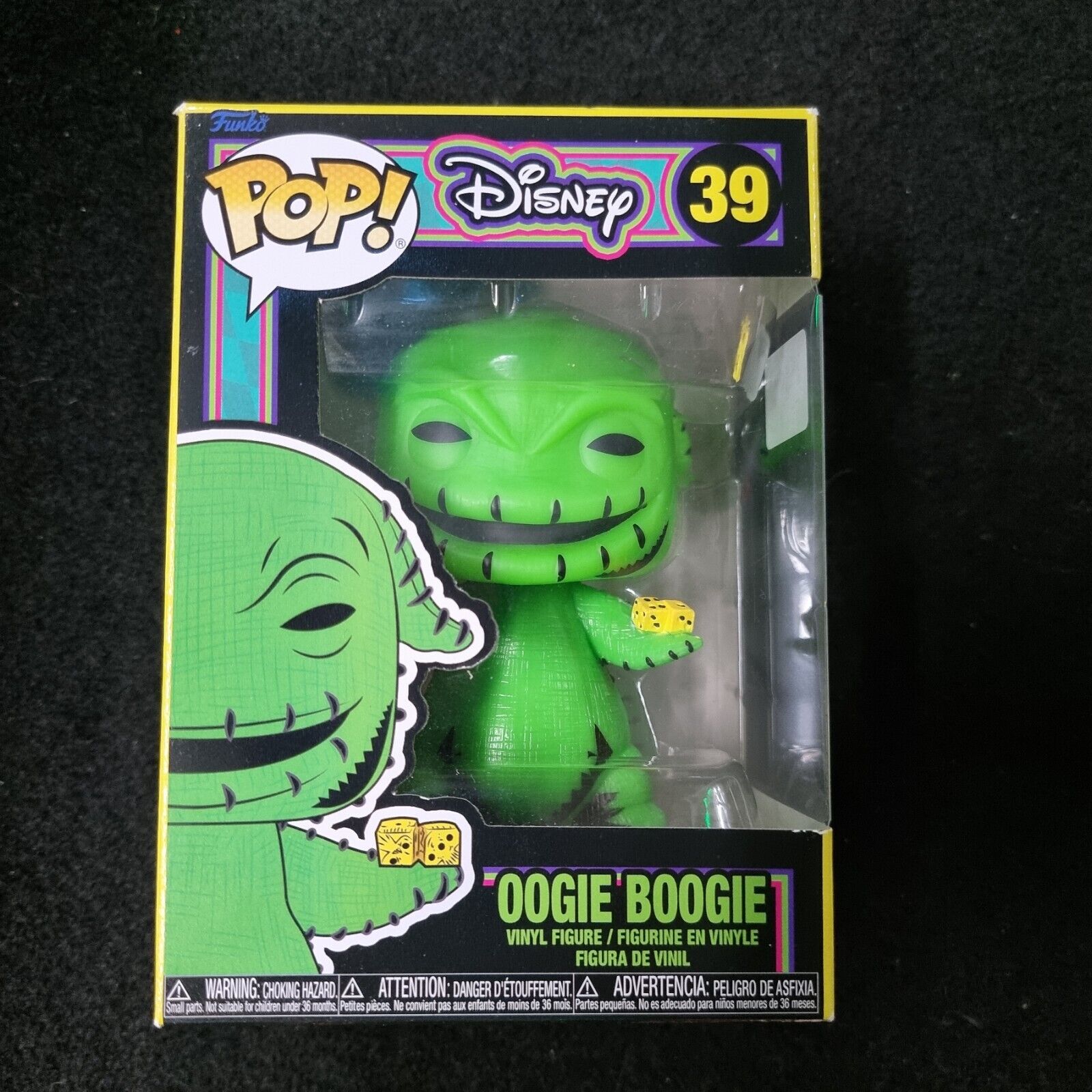 Funko Pop Disney The Nightmare Before Christmas Oogie Boogie Blacklight NIB