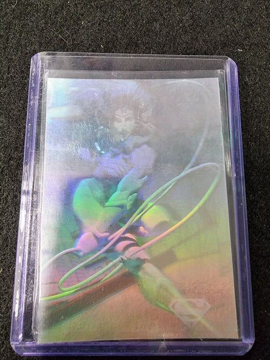 1996 Skybox Superman DC Holo Series Holoaction Silver Doomsday #23 Holo Card