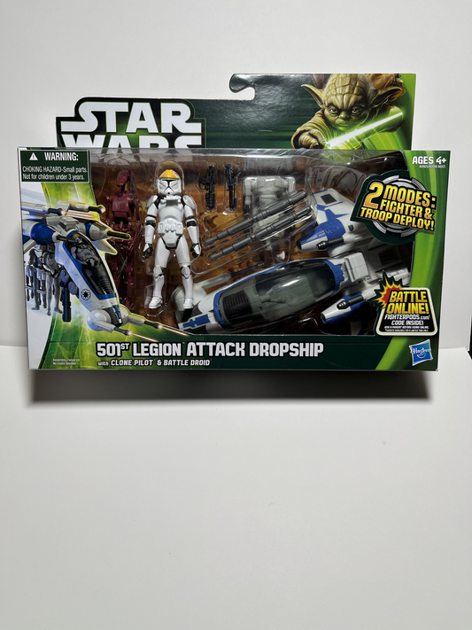 501st Legion Attack Dropship with Clone Pilot & Battle Droid