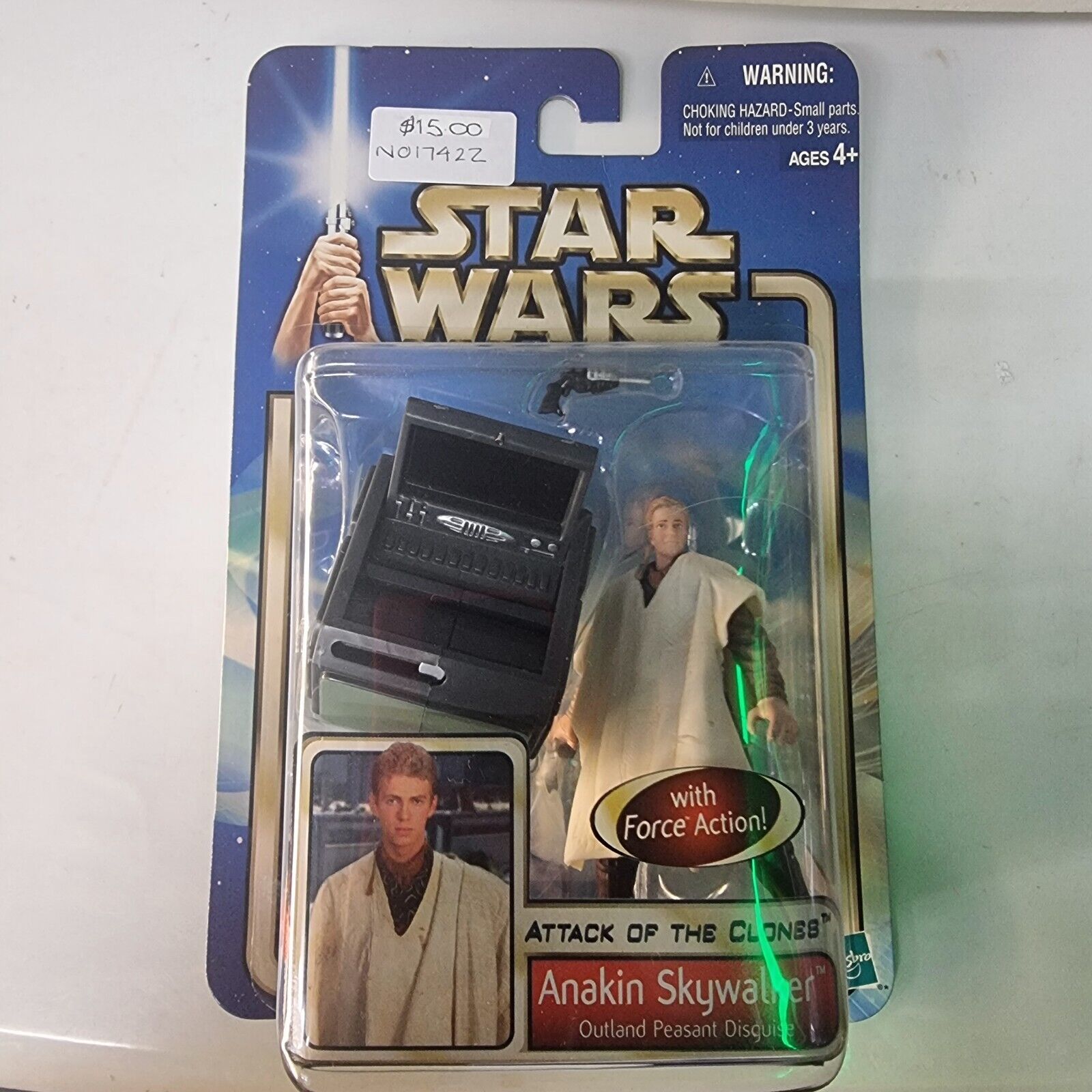 ANAKIN SKYWALKER OUTLAND PEASANT DISGUISE STAR WARS SAGA HASBRO ACTION FIGURE