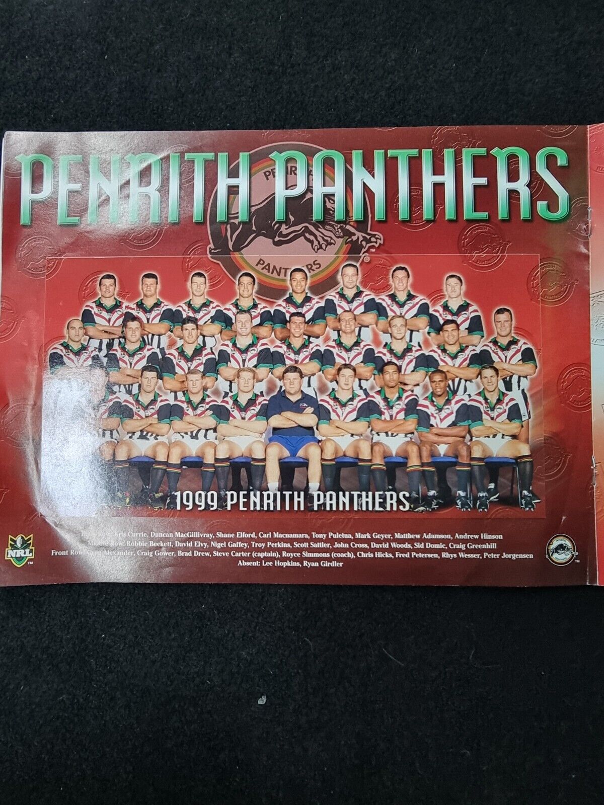 1999 Official NRL Rugby League Album by Courier-Mail (Complete)