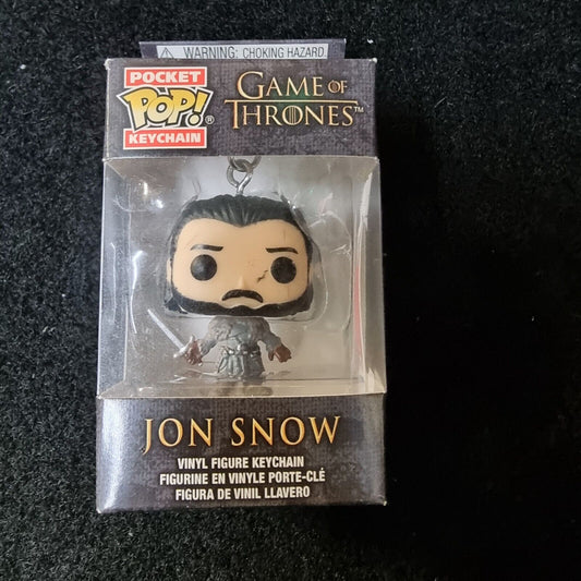 Funko - POP Keychain: Game Of Thrones S8 - Jon Snow (Beyond the Wall) New In Box