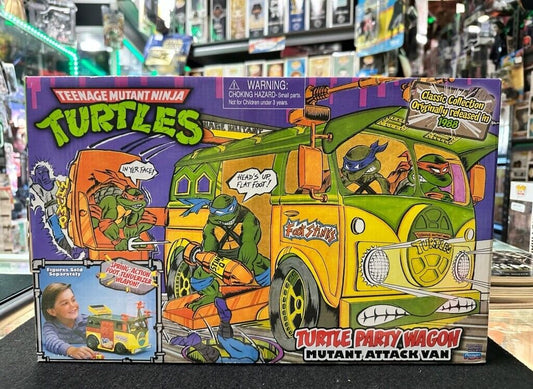 2013 Playmates TMNT Ninja Turtles Classic Collection Party Wagon Van NM w/Box!