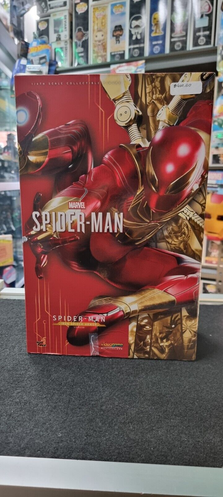 Hot Toys Spiderman Iron Spider Armor 1/6 Scale Box Has Some Damage 