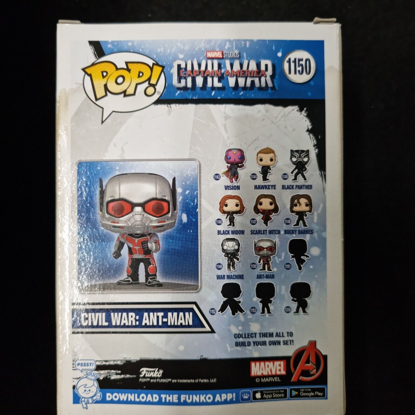 Funko Pop! Marvel Captain America Civil War Ant-Man Special Edition #1150