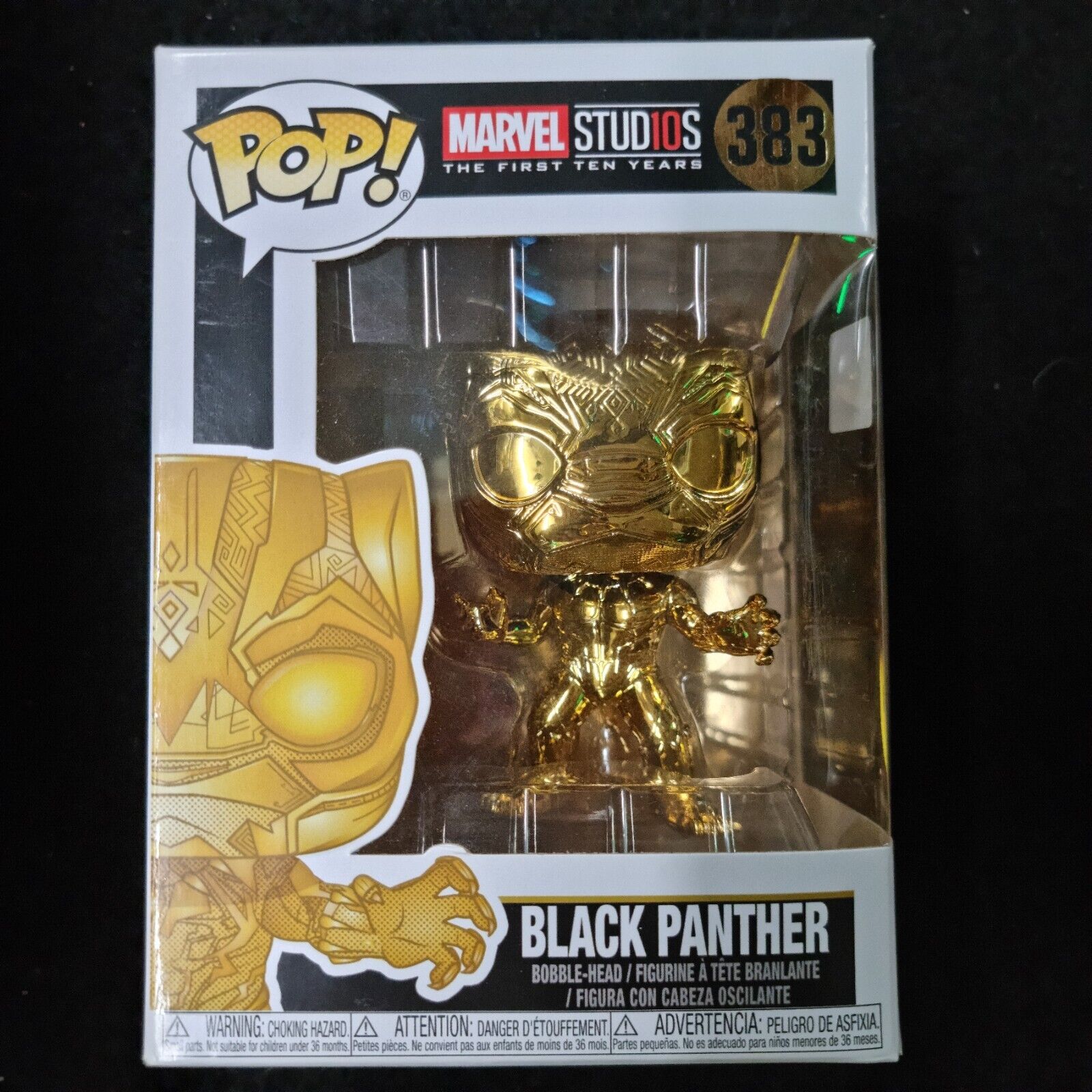 Funko Pop! Vinyl: Marvel - Black Panther (Chrome) (Gold) #383