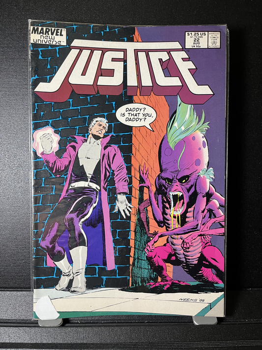 Justice #22 Hide and Seek Marvel Comics New Universe 1988