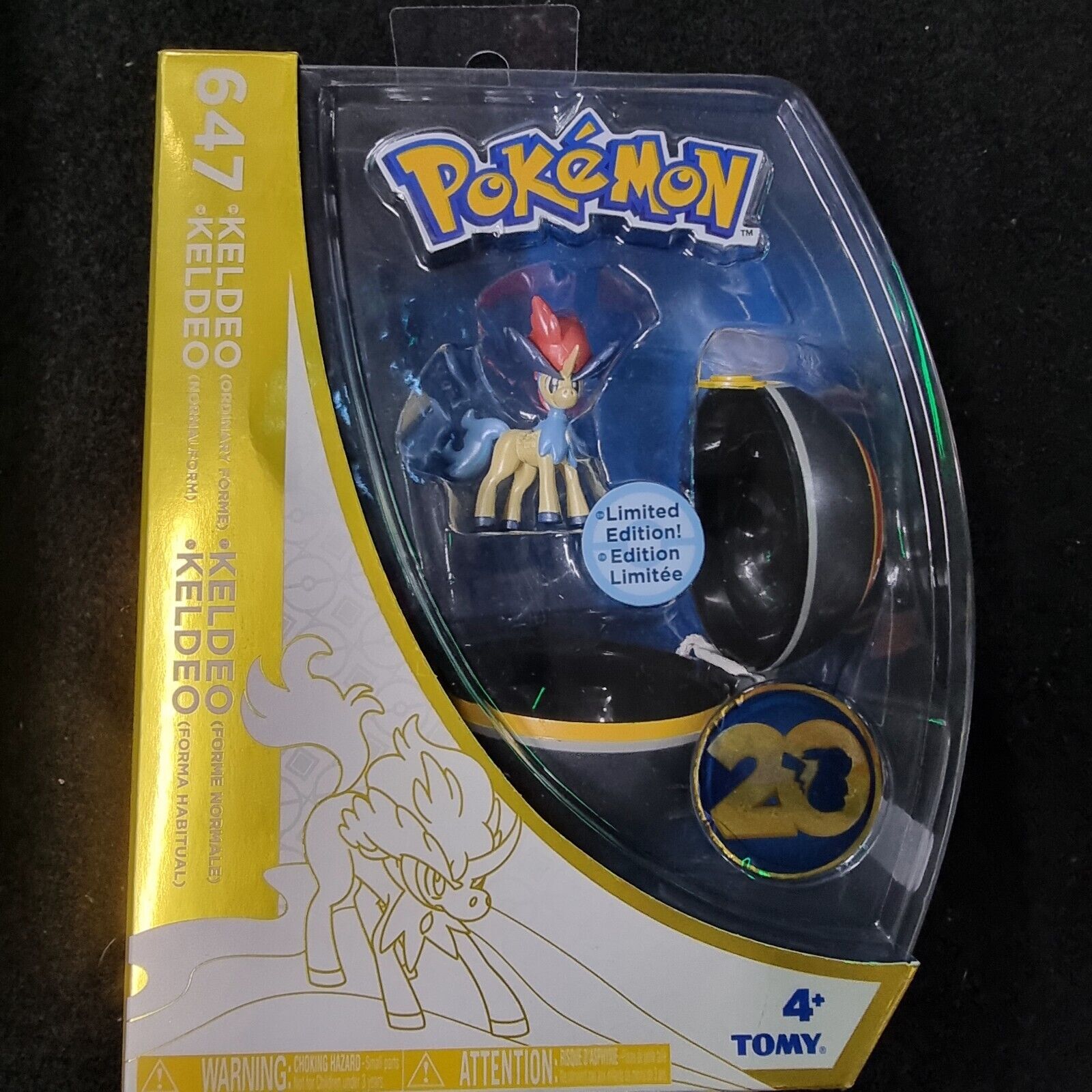 Pokemon 20th Anniversary Keldeo #647 Limited Edition Tomy BRAND NEW SEALED 