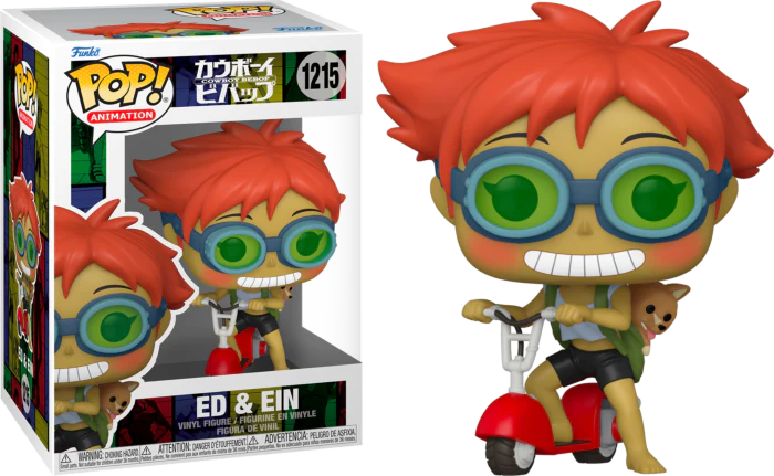 Funko Pop! Cowboy Bebop - Ed & Ein on Scooter #1215 Vinyl Figure - N08687