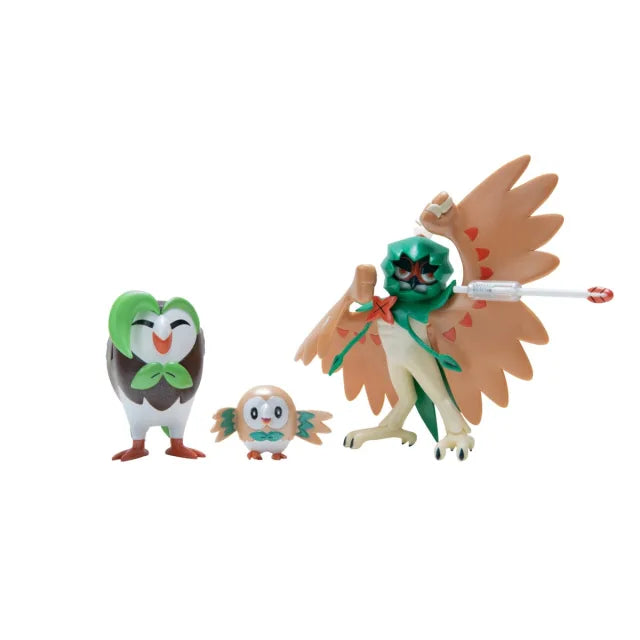 Pokemon Select Evolution Multi-Pack: Rowlet, Dartrix and Decidueye Figures - N08967