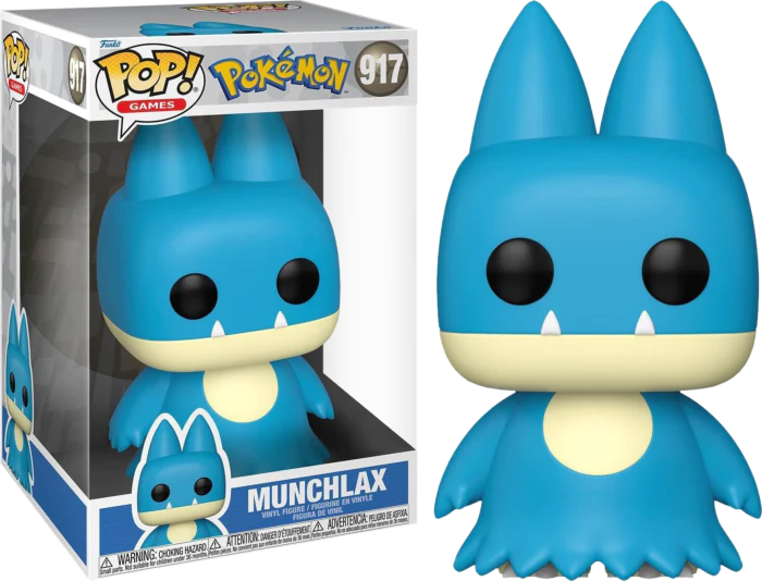 Funko Pop! Games Pokemon - Munchlax 10" Jumbo #917 Figure - N08775