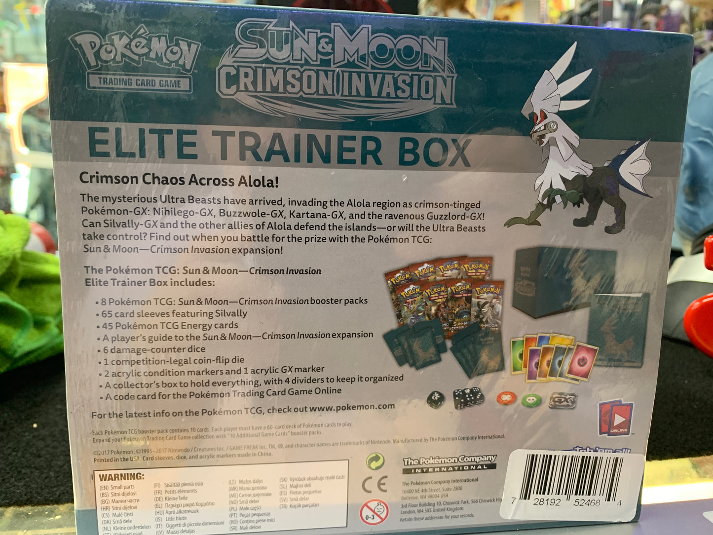 Pokémon Sun and moon crimson invasion elite training box