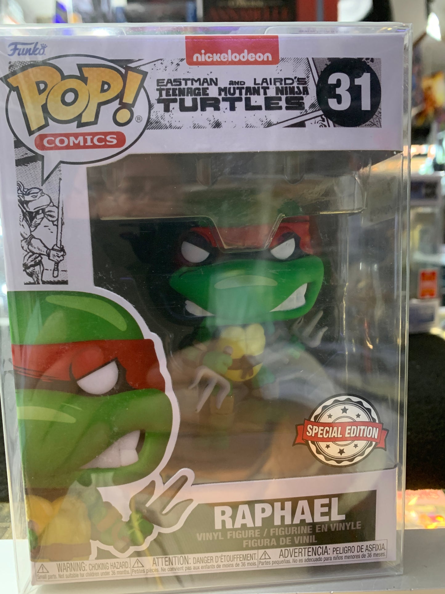 Pop funko teenage mutant ninja turtles turtles 31 Raphael with protective case