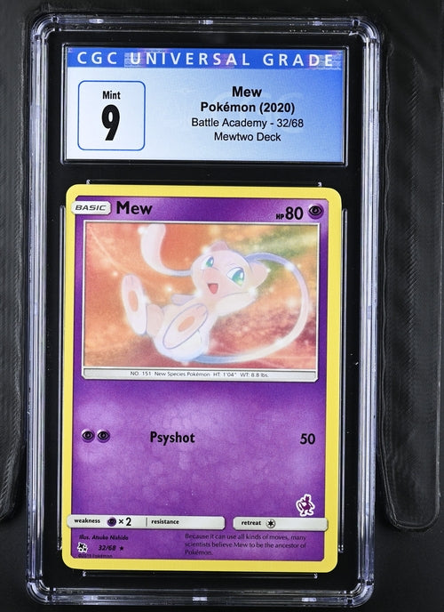 Pokemon 2020 Mew 32/68 - CGC Graded Card 9 - N09553