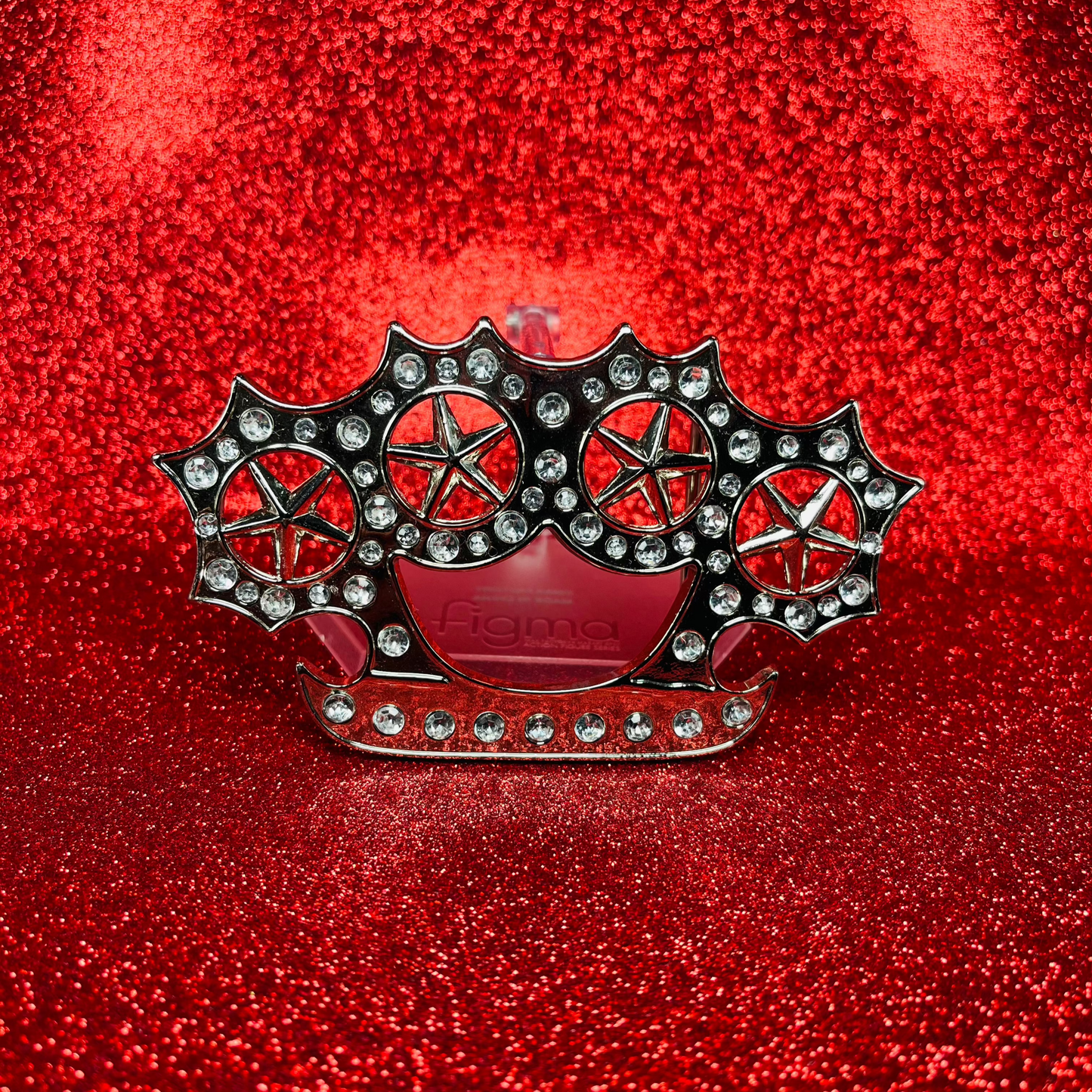 Chrome Bling Knuckle Dust - Belt Buckle