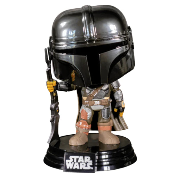 Funko Pop! Star Wars: The Mandalorian - The Mandalorian Chrome Pop! Vinyl Figure #345