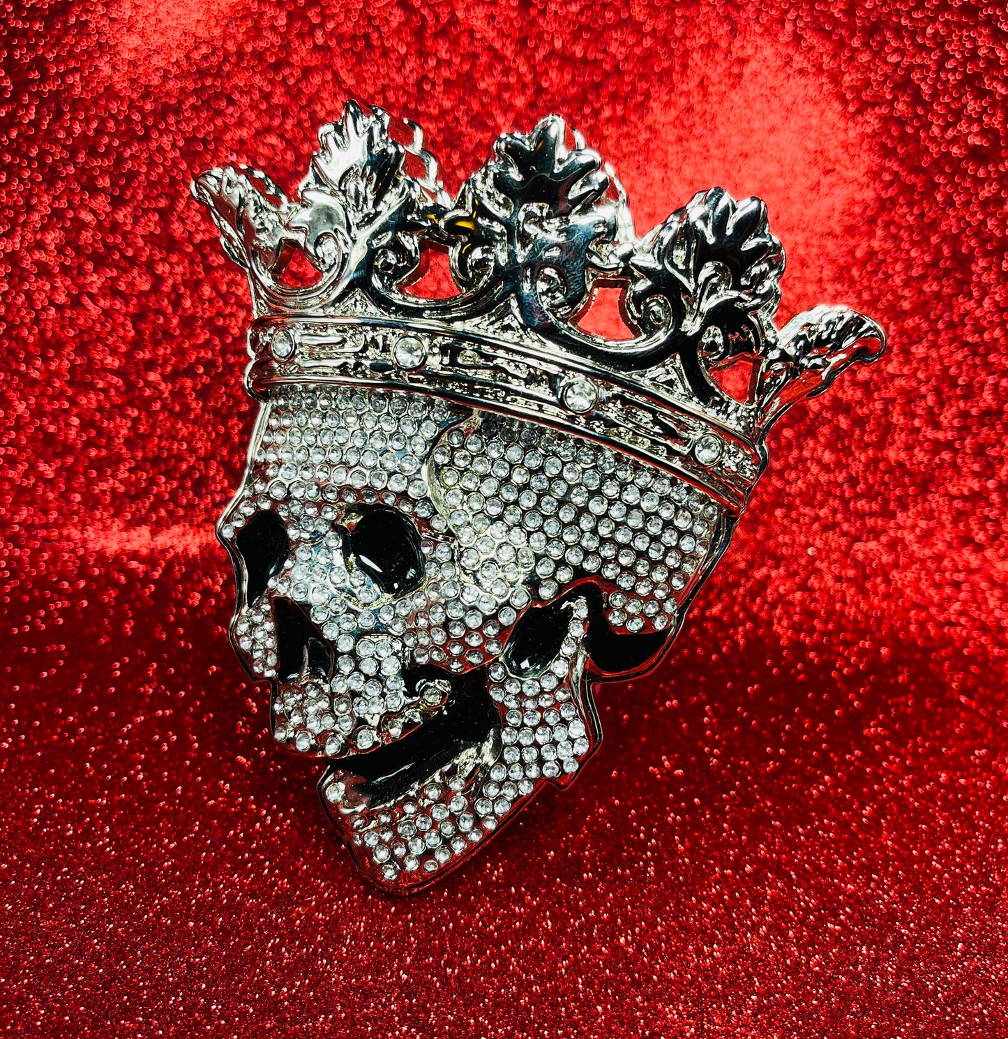 Crown Bling Skeleton - Belt Buckle