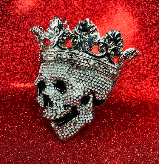 Crown Bling Skeleton - Belt Buckle