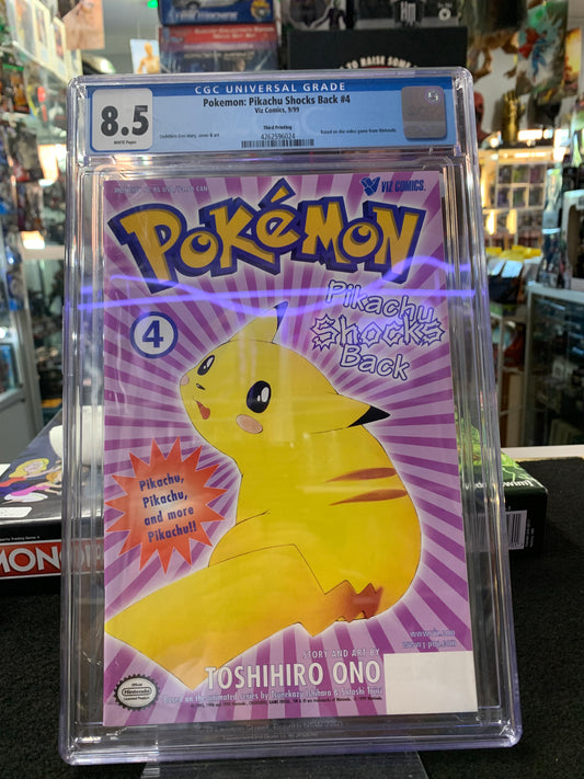 Pokémon pikachu shocks back graded comic 8.5