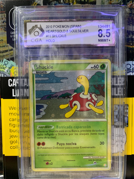 Pokémon shuckle graded card