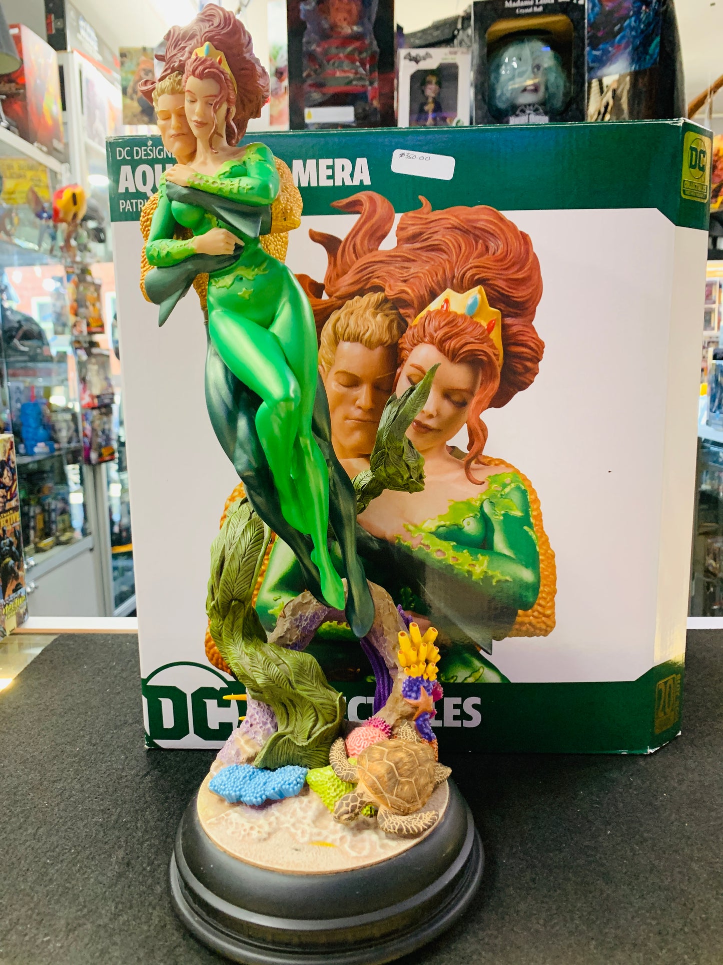 Aquaman and Mera DC collectibles