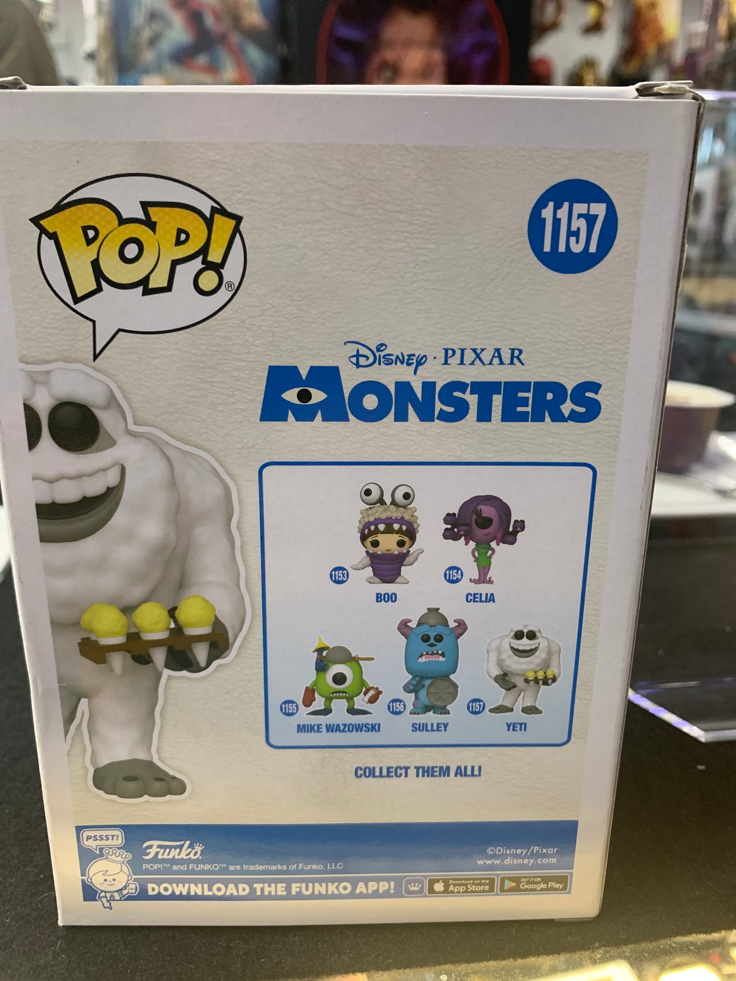 Pop funko monsters Yeti 1157