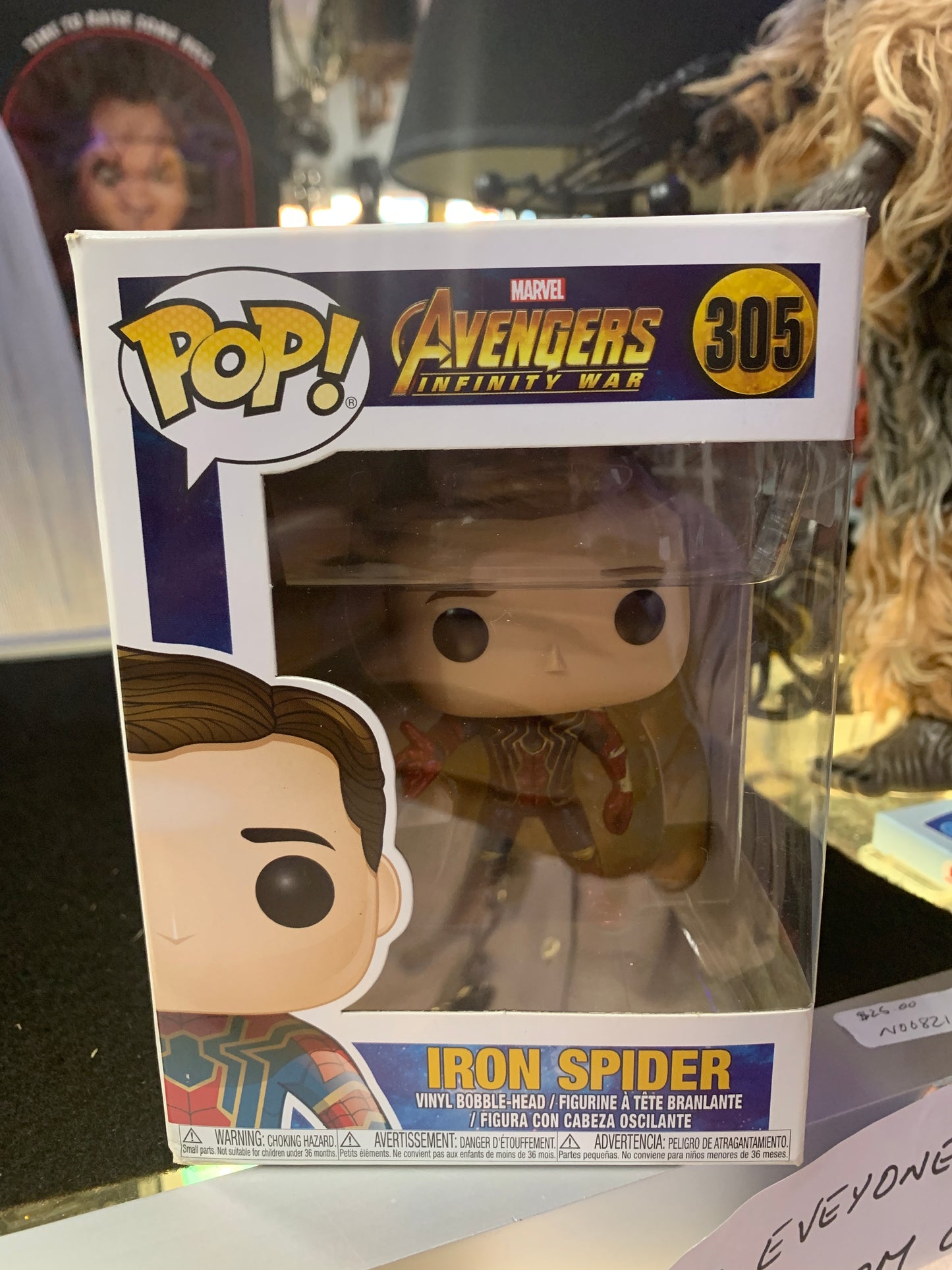 Pop funko avengers infinity war 305 iron spider