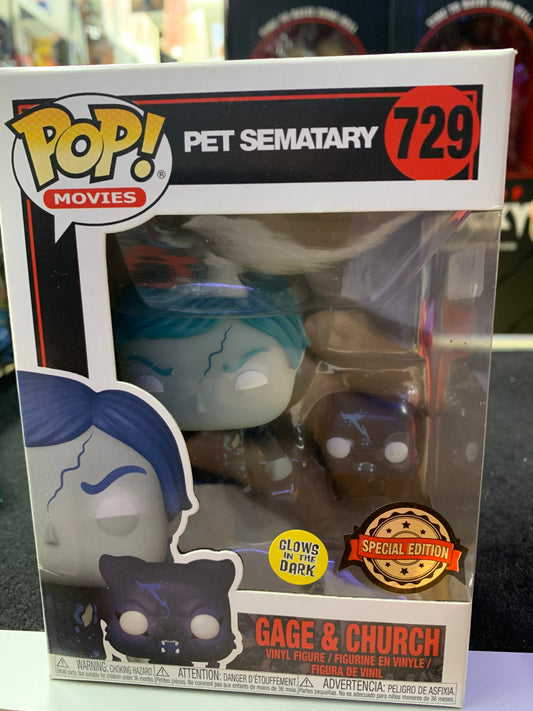 Pop Funko Pet Sematary  729 gage and church