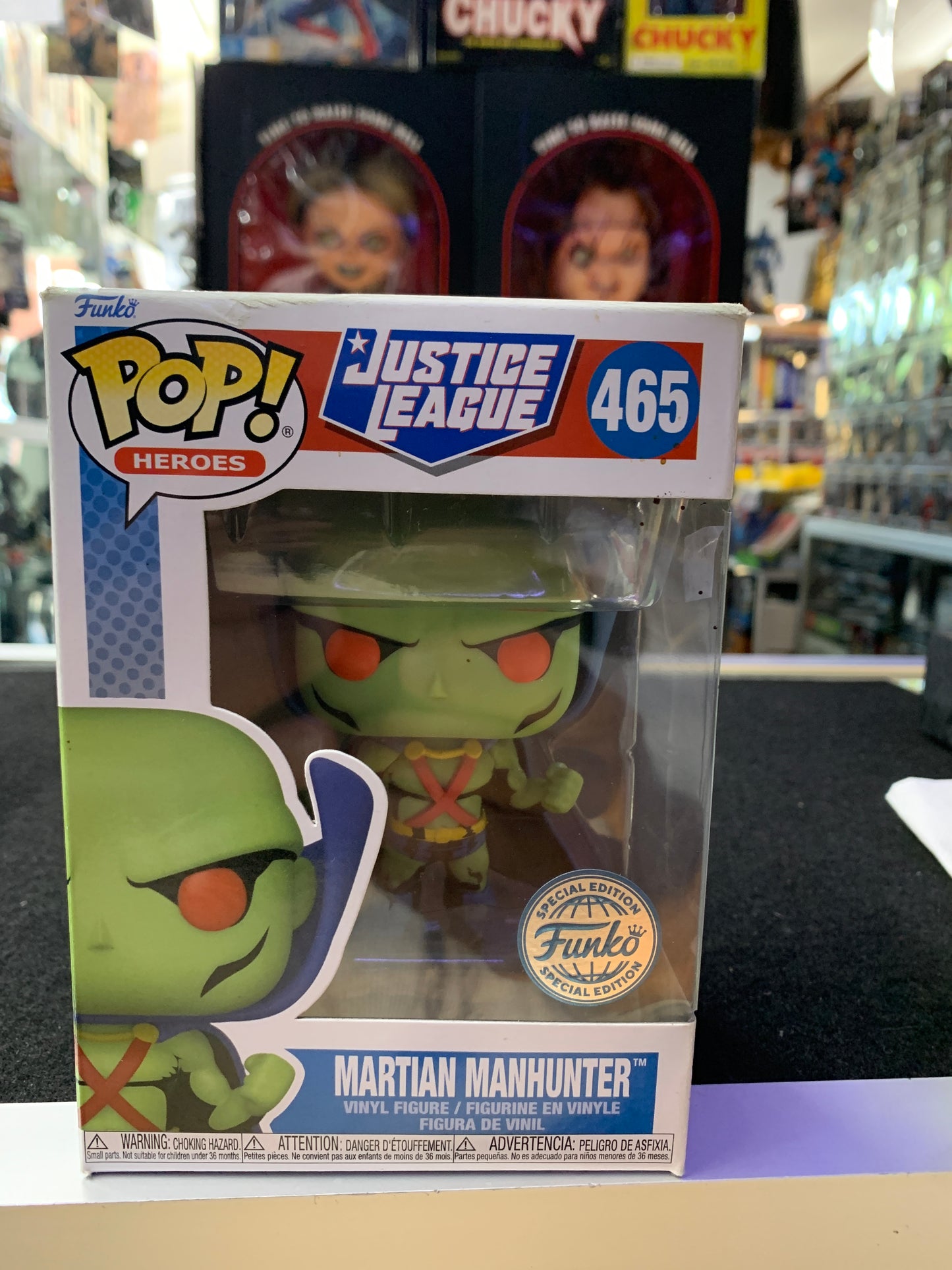 Pop funko justice league Martian man hunter 465