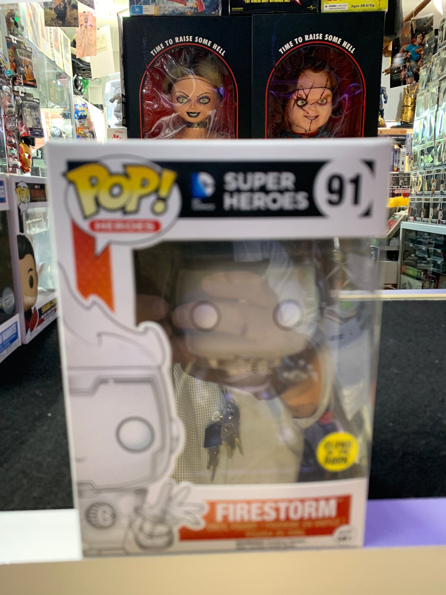 Pop funko super heroes firestorm 91