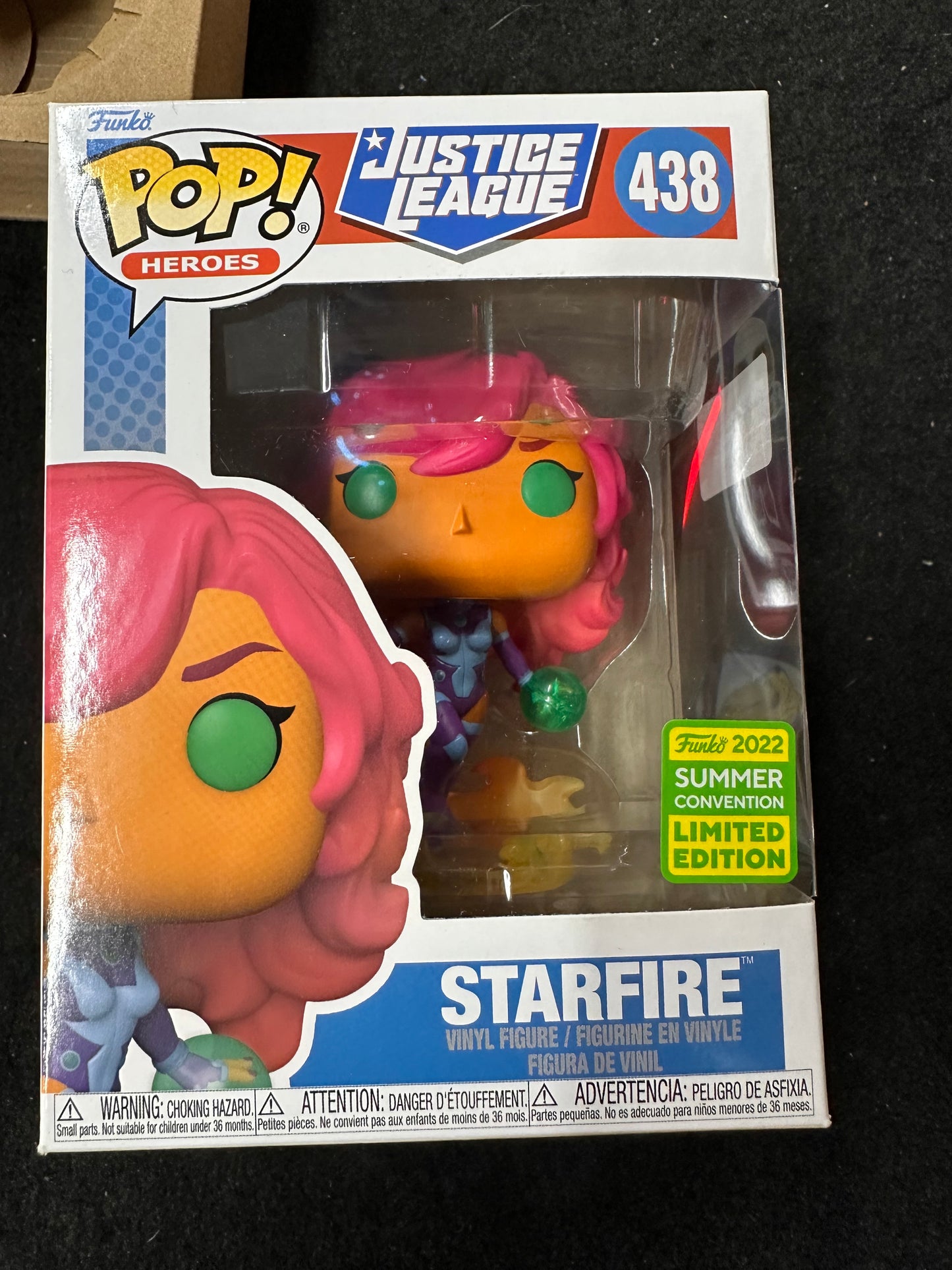 FUNKO POP JUSTICE LEAGUE STARFIRE #438 SPECIAL EDITION