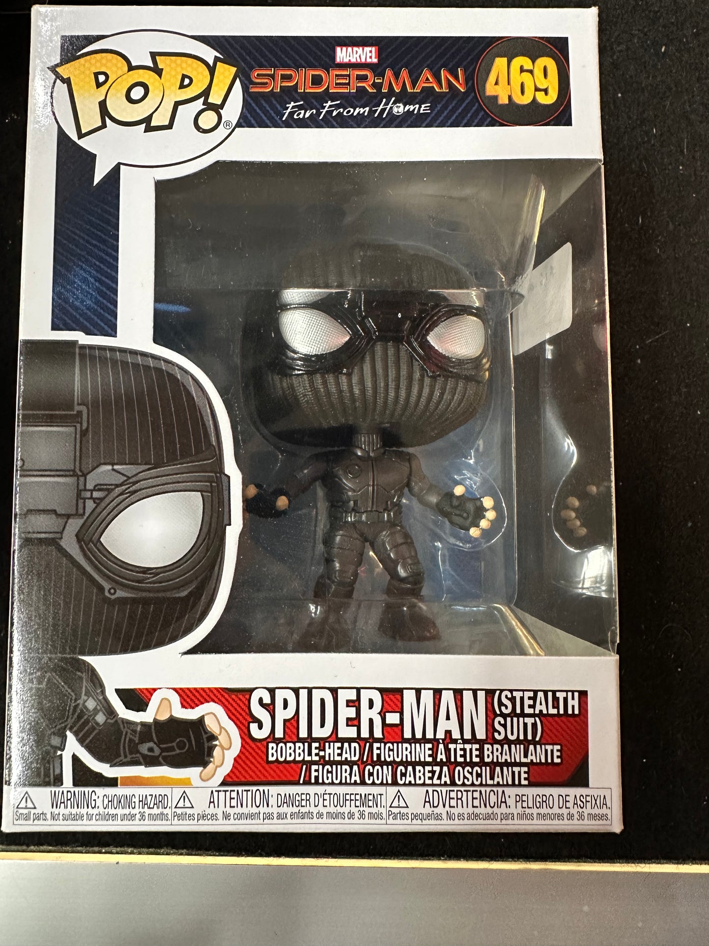 FUNKO POP MARVEL SPISER-MAN FAR FROM HOME SPIDER- MAN (STEALTH SUIT) #469