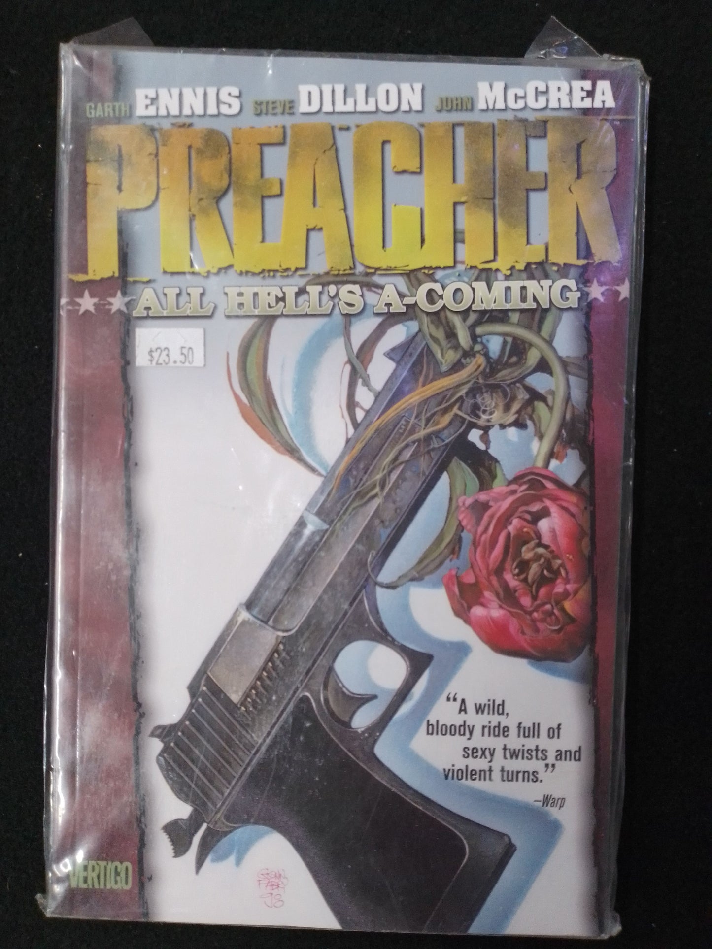 Preacher Graphic Novel Volume 8 All Hell's A-Coming Garth Ennis Vertigo - N06772