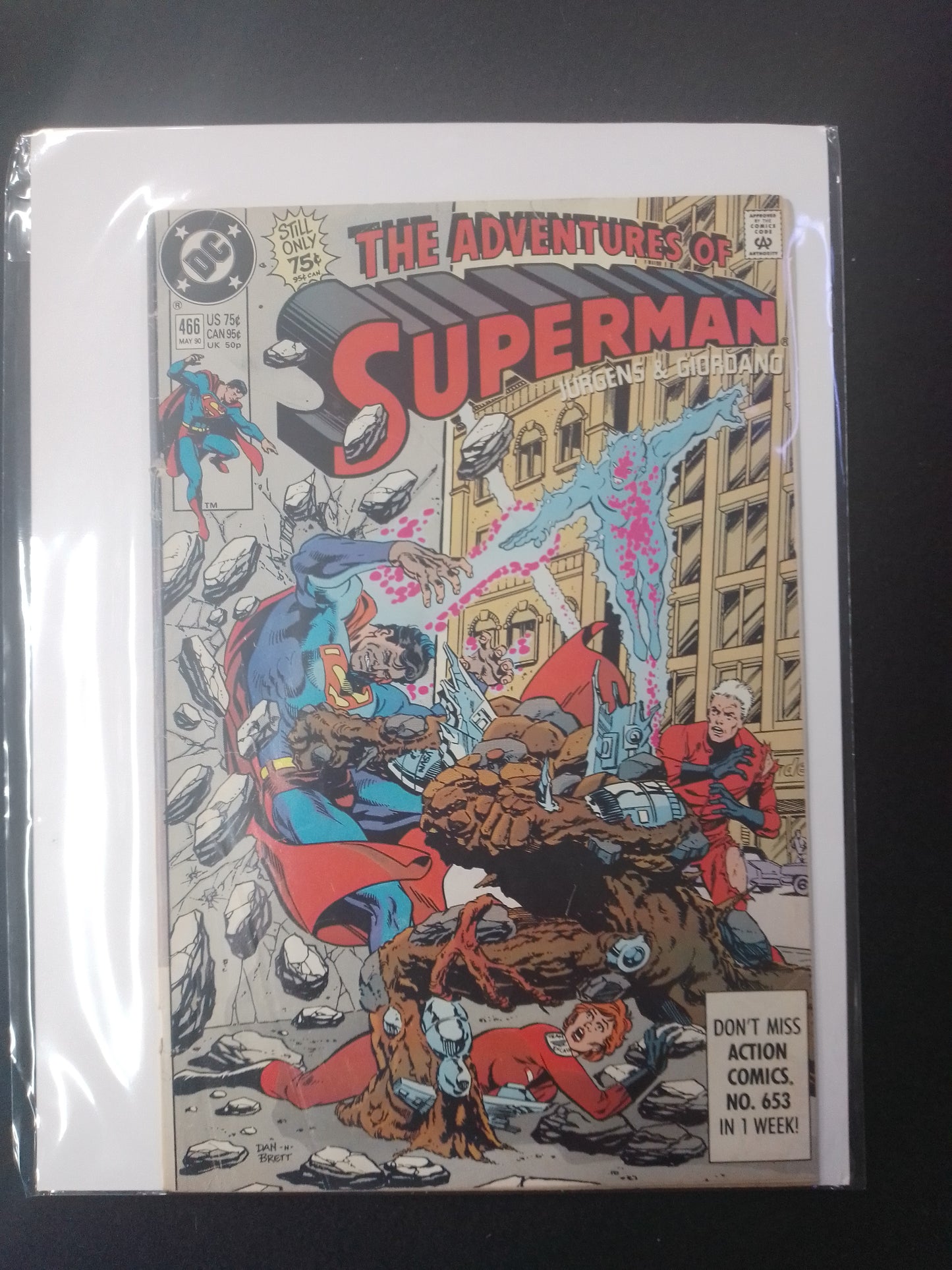 The Adventures Of Superman #466 DC Comics Comic Book - N07948